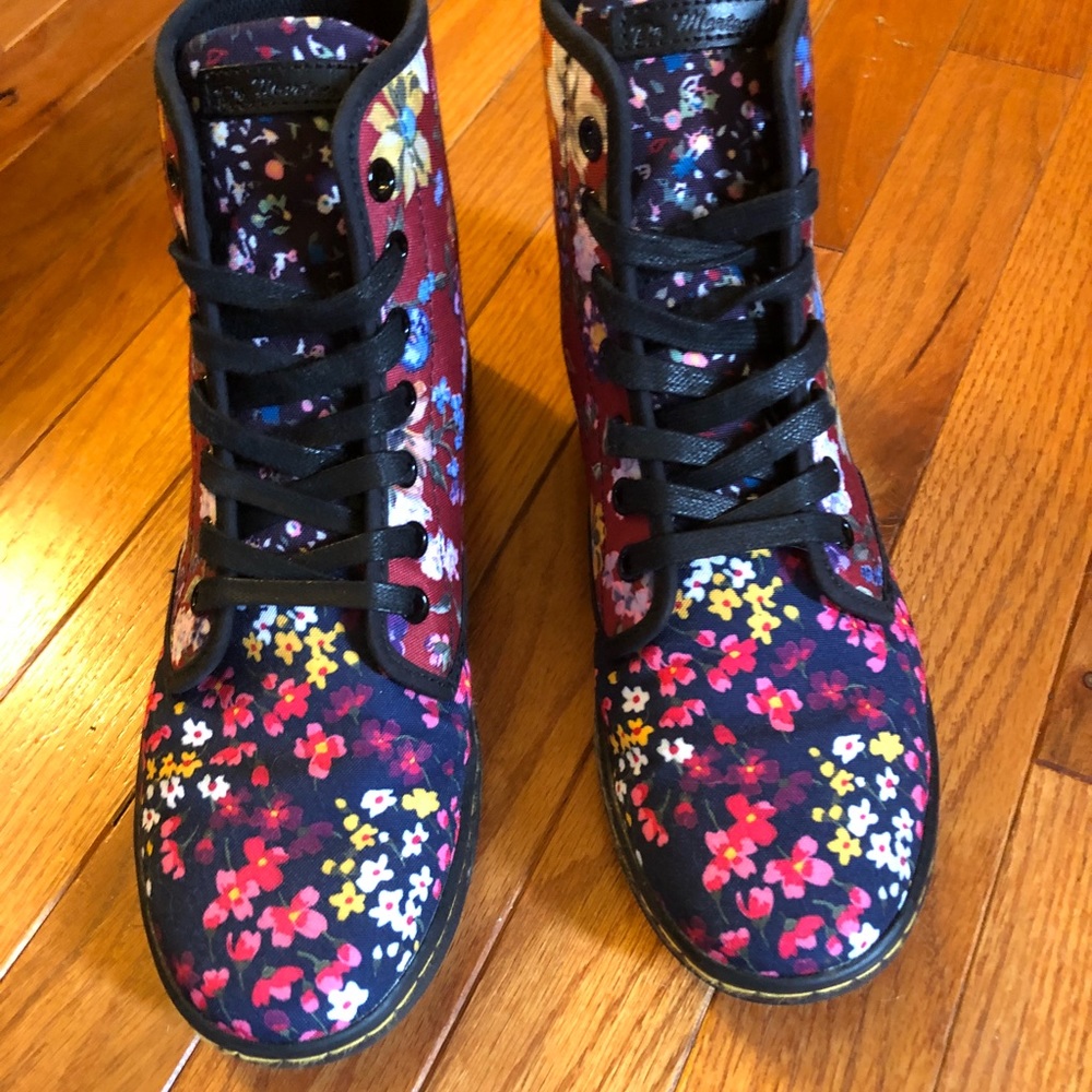 Floral Canvas Dr. Martens